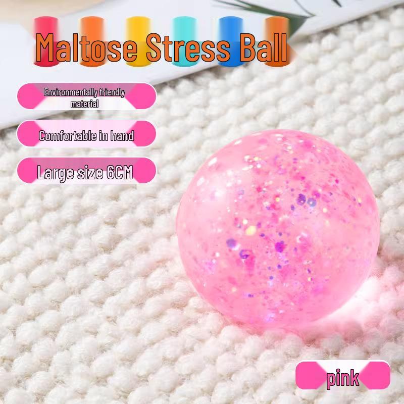 

Frosted Transparent Pearlescent Decompression Ball - Slow Rebound Toy