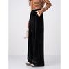 Autumn and Winter New Quality Golden Velvet Retro Tie-dye Striped Wide-leg Pants Children's Casual Loose Drape Straight Trousers