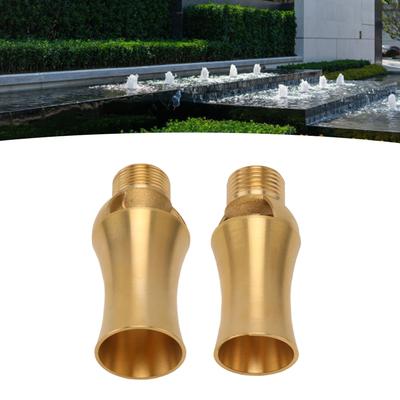 Verstellbare Wasserspielfontänendüse Teichsprinkler Wasserspielfontänendüse Kupfer Eisturm Kaskade Zeder Sprühkopf für Gartenteich