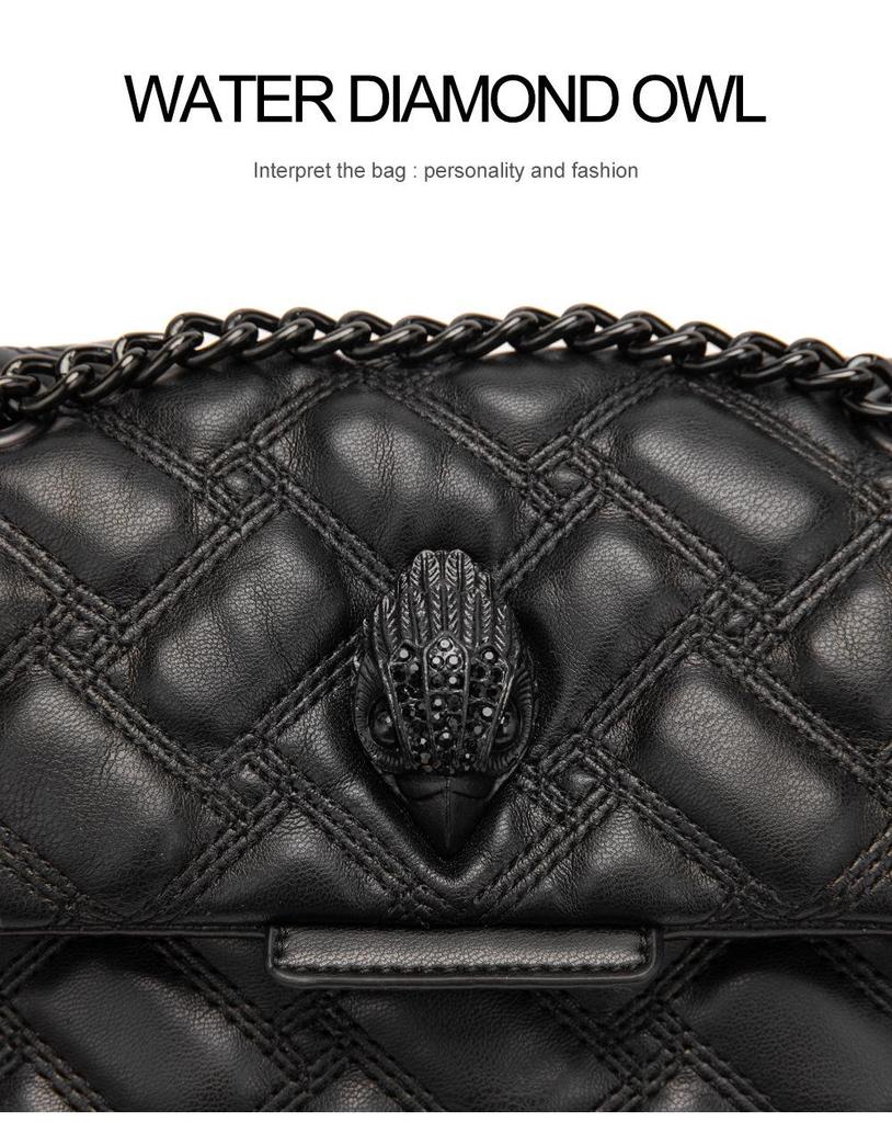 2025 Minimalist Black Eagle Crossbody Chain Bag