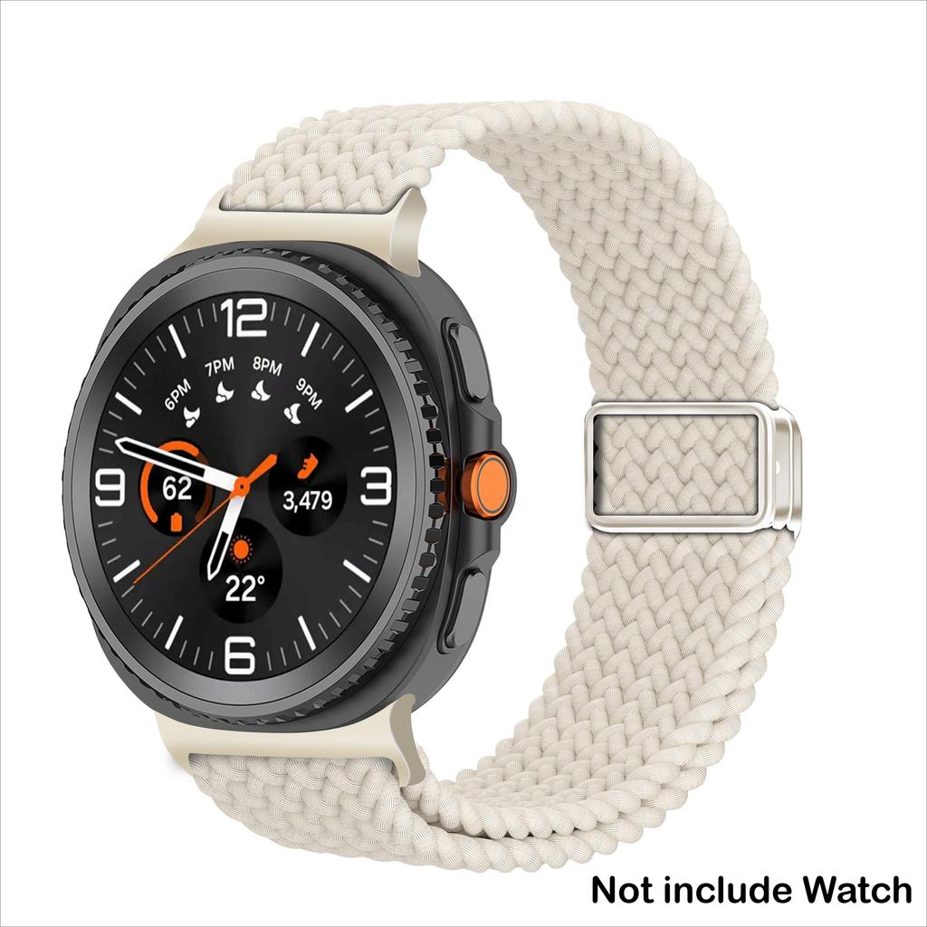 Nylon Woven Strap for Galaxy Watch 8/8 Classic 46mm 44mm 40mm Magnetic Buckle Sport Bracelet Correa for Samsung Watch 8 Band