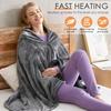 NEW Wearable Heating Electric Blanket Winter USB Heated Warmer Blankets Coral Velvet 8 Heated  Areas Fast Heating Throw Blanket