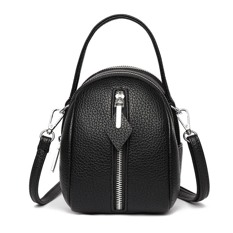 Nylon oblique span small bag, new casual large-capacity portable shell bag, shoulder mobile phone bag, versatile women's bag.