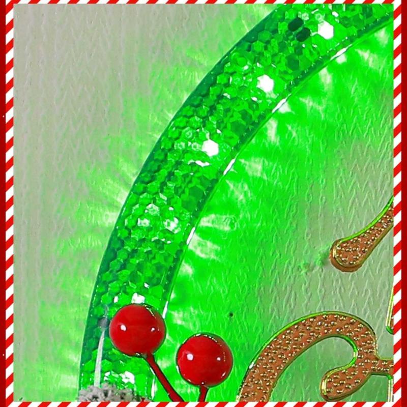Christmas Wreath Hanging Wall Door Garlands Red Berries Ornaments with LED Light for Christmas Tree Decorations New Year