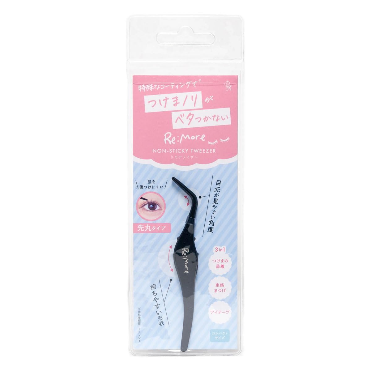 

Пинцет ReMore Нелипкий RTZ-01 (1 кусок) чёрный