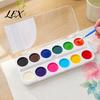 Art Classroom Supplies Watercolor Paint Set, Portable Washable Solid Palette, Bright Easy To Clean Water Colors Pigment Kit, for Kids And Beginners