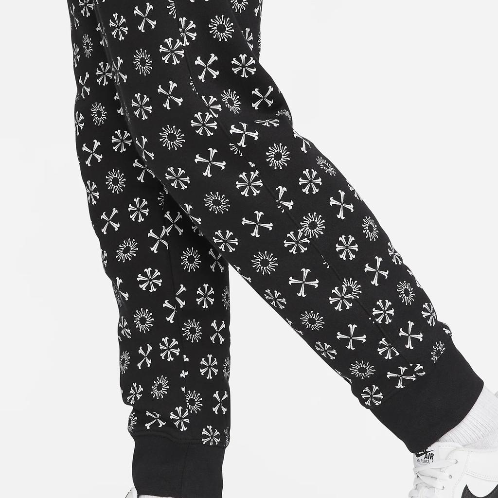 Nike Sportswear Club Fleece Embroidered Logo Print Joggers Men Bottoms Black FJ1637-011