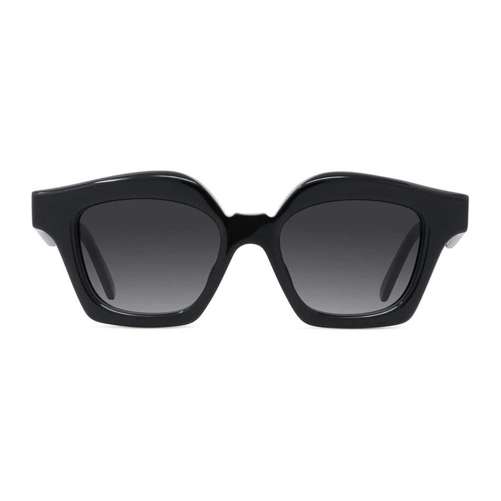 Loewe Logo Acetate Irregular Frame Sunglasses Women Sunglasses Black LW40078I01B
