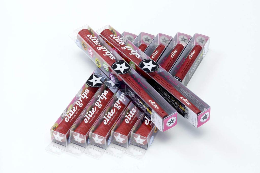 Elitegrips Golf Grips S48 STAR Set Classic Red with Back Line 7-piece