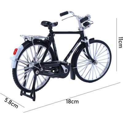 1PC DIY Metal Retro Bicycle Model Kit - Handcrafted Alloy Assembly for Desktop Display, Adults & Teens Hobbyists Collectible Mec