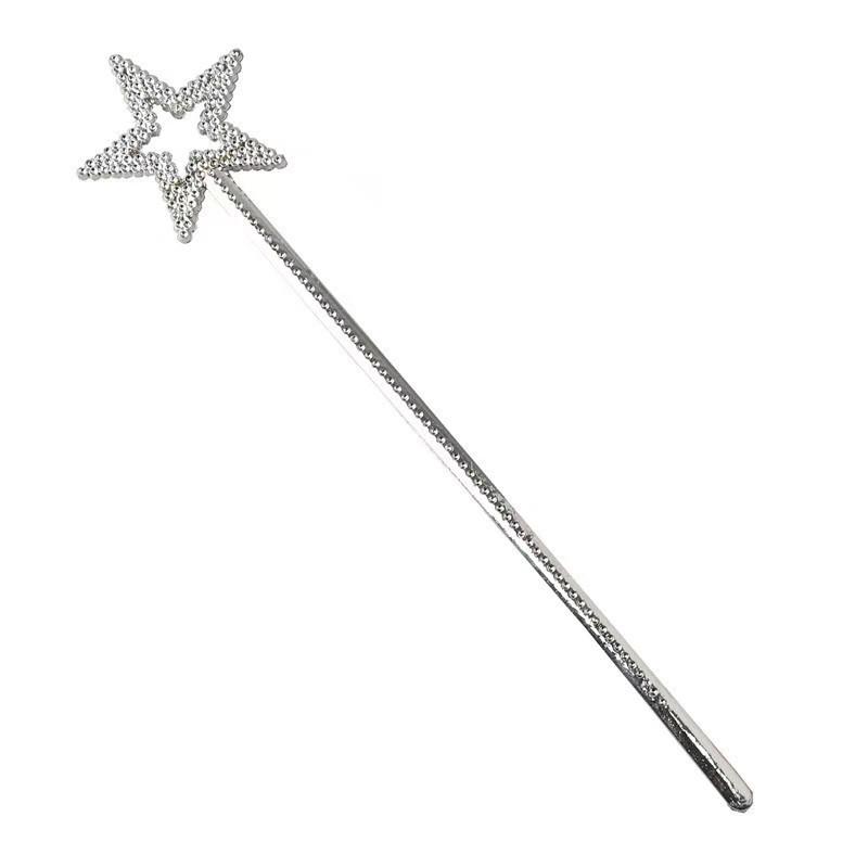 Kids' Halloween Silver Star Princess Magic Wand Toy