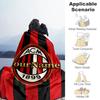 Ac Milan Customize Text Blanket Throw Customizable Blanket Soft Warm Cozy Versatile for Chair Seaside Nap Livingroom for All Occasions