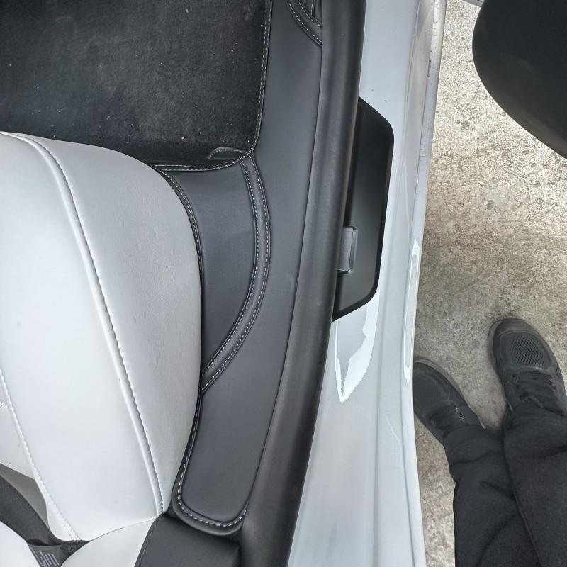 Tesla Model 3/Y/S Door Sill Scuff Plate Leather Protector
