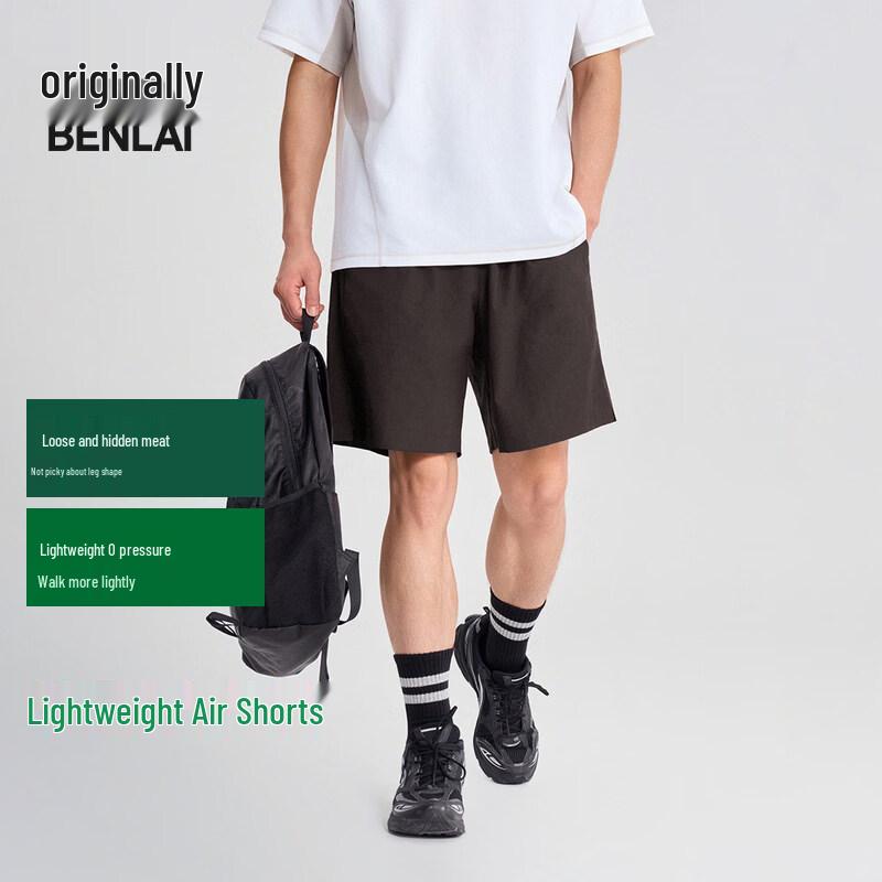 

BENLAI Men s Woven Casual Sports Shorts M