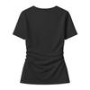 Women's Stretch V-neck Slim Fit Casual Basic Top