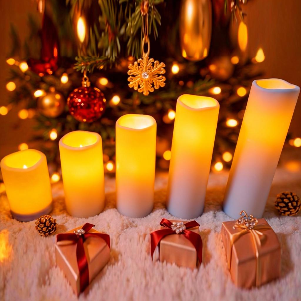 Flameless LED Candles With Remote, Outdoor Indoor Waterproof Candles Battery Operated,for Christmas Wedding Decor Birthday Party