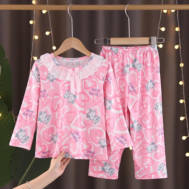 Girls' My Melody Princess Pajama Set - Long Sleeve, Cartoon Design for Spring and Autumn