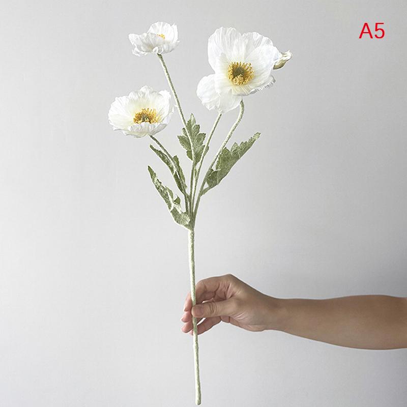 

Высококачественные красивые искусственные цветы мака из шелка для дома A5
