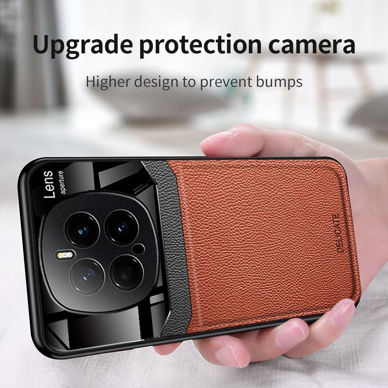 For Huawei Honor Magic 7 Pro Case Luxury PU Leather+hard PC Lens Protective Back Cover Case For Magic 7 6 5 Pro 6 Lite Shell