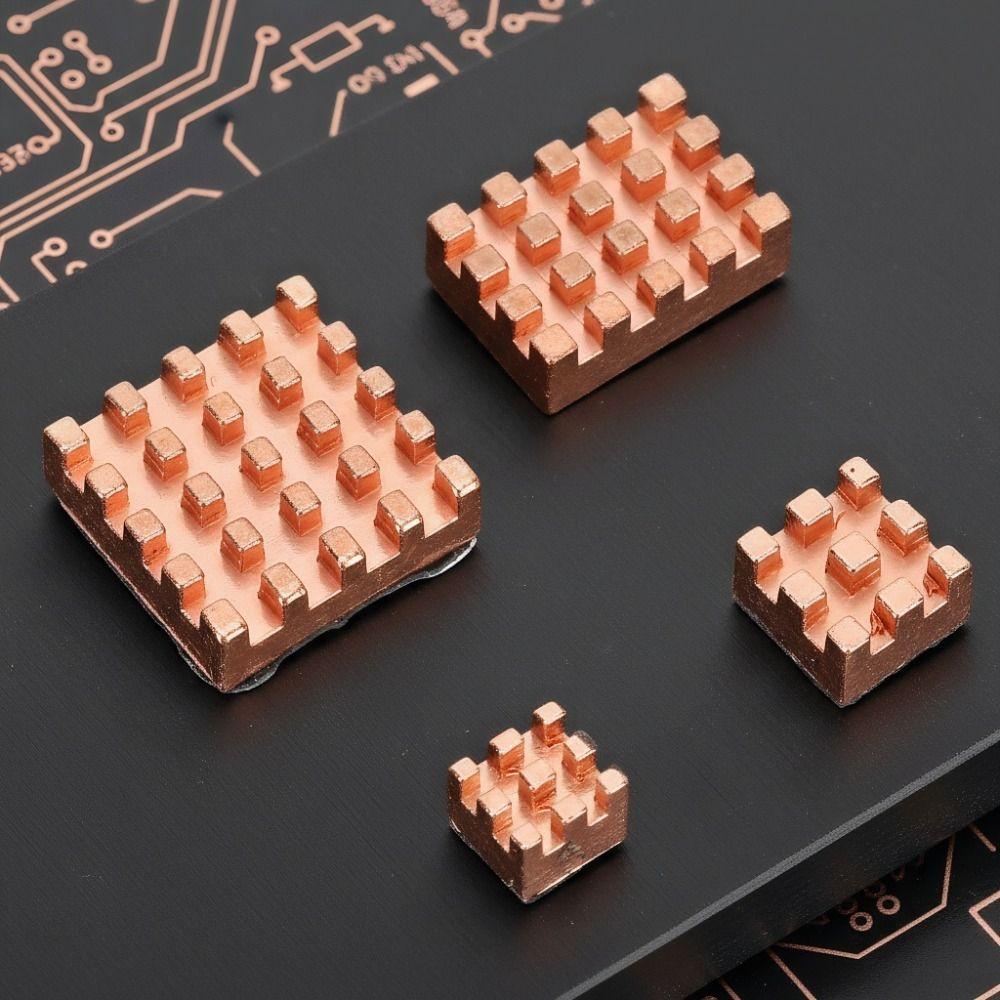 4PCS Low Profile Cooling Heat Sink for for Raspberry Pi 4B 1G 2G 4G Peripheral Cooling