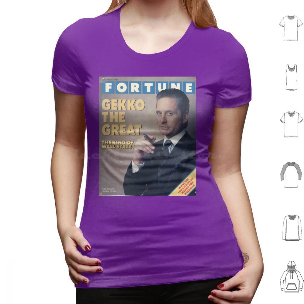 Gordon Gekko Fortune Magazine T Shirt Big Size 100 Cotton Gordon Gekko Gekko Fortune Wall Street Michael Douglas Finance