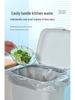 Large Expandable Japanese Double-Layer Trash Can with Wide Mouth