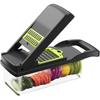 Multi-functional Vegetable Chopper 12-in-1 Shredder Manual Shredder Drain Basket Kitchen Tool Silk Scrubber Kitchen Accessories