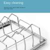 Portable Rib Rack Folding Steak Rack Easy to Use Turkey Roasting Rack  BBQ