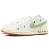 Jordan Air Jordan 1 Low SE Slip Resistant Abrasion Resistant Low top Vintage Basketball Shoes GS White Green FZ5046-041(Team44-)