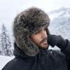 Unisex Winter Trapper Hat with Thick Earflaps, Warm Outdoor Snow Hat for Cold