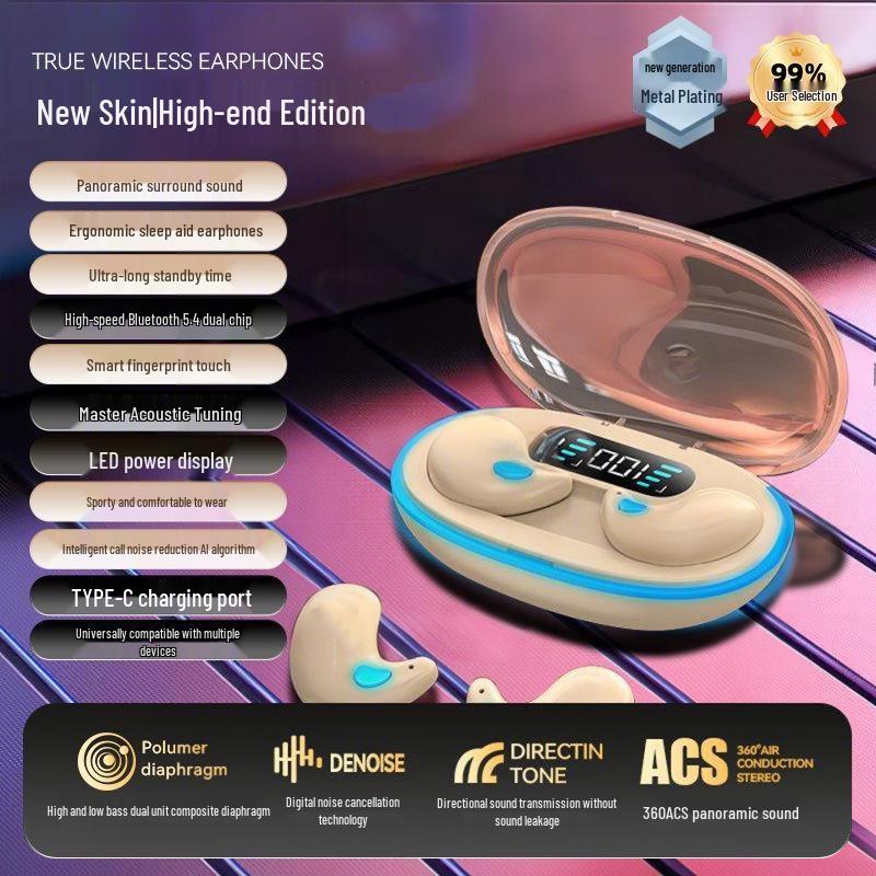 

Ultra-Compact Wireless Bluetooth Earbuds with Long Battery Life, Noise Cancellation, and High-Quality Sound for Sports and Running.