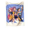 Hunter Girls Blanket Cozy Flannel Machine Washable Anime Throw Blanket Print Blanket for Kids Sofa Couch
