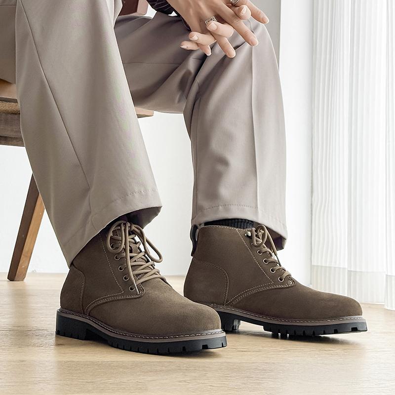 Fashion Casual men's boots Retro British classic style Fashion party and street walking High quality business or office shoes luxury