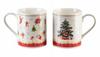 Kubek Porcelanowy Świąteczny Boże Narodzenie Komplet 2Szt 400Ml