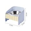 Elevated Stainless Steel Cat Bowl, Anti-Spill Raised Pet Feeder for Cats Small Dogs