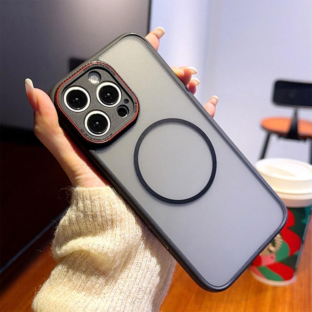 For iPhone 16 Pro Max Case Compatible with MagSafe TPU+PC Matte Phone Back Cover