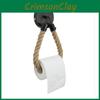 Rope Paper Toilet Holder Vintage Wall Mounted Toilet Roll Holder Hemp Hook Metal