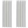 VidaXL Rideaux en voile avec œillets 2 pcs gris clair 140x260 cm, rideau en filet, rideau transparent, voile de fenêtre, 4102111