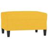 349308 vidaXL Footrest Light Yellow 70x55x41 Cm Fabric