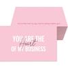 Valentine's Day Thank You Card - Pink Coated Paper Gift Card Packaging