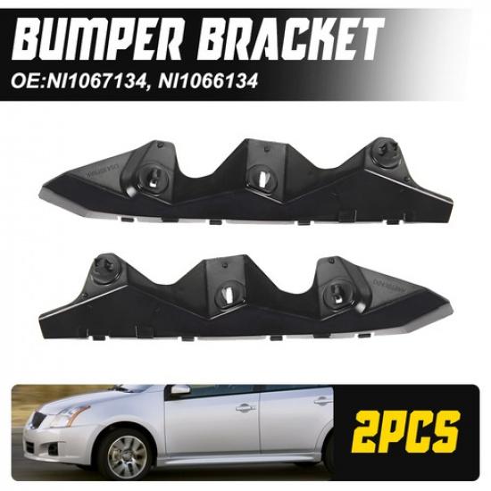 2X For 2009-12 Nissan Sentra SR Bumper Bracket Front Support Driver&Passenger EK