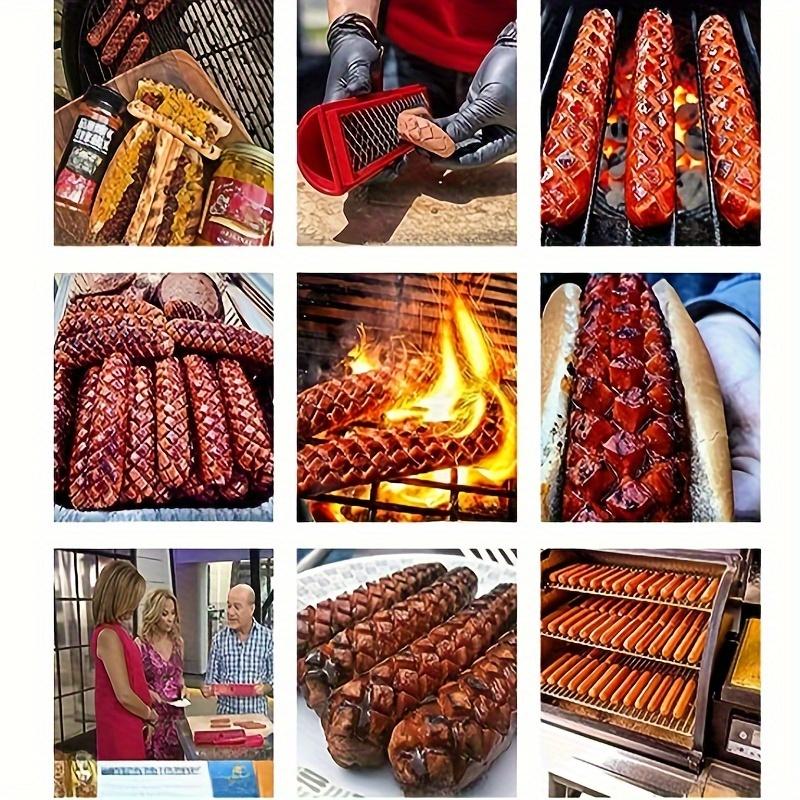 Oțel Inoxidabil Hot Dog , Tăietor de Cârnați, Cuțit Criss Cross pentru Margini Crocante, Perfect pentru Grătare , Uz Casnic