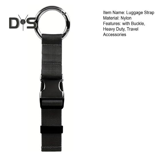 1/2 Peças Cinta de Bagagem Ajustável Porta-Casaco Suporte Pesado Mala Bagagem Conector Cinta Viagem Transporte Cinta com Ganchos de Anel Fivela Viagem