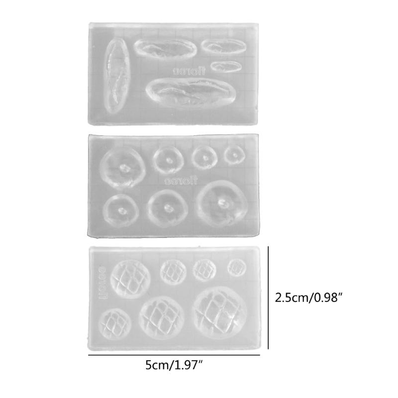 Bread Resin Mould Epoxy Resin Molds Bread Ornament Mold Ornaments Casting Moulds Silicone Material for Table Decorations
