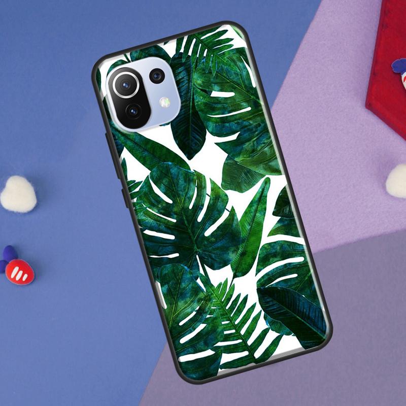 Tropical Monstera Leaves Cover For Xiaomi 14 13 Ultra 11T 12T 13T 14T Pro POCO X7 Pro X3 X5 F3 F5 F6 M6 X6 Pro Case