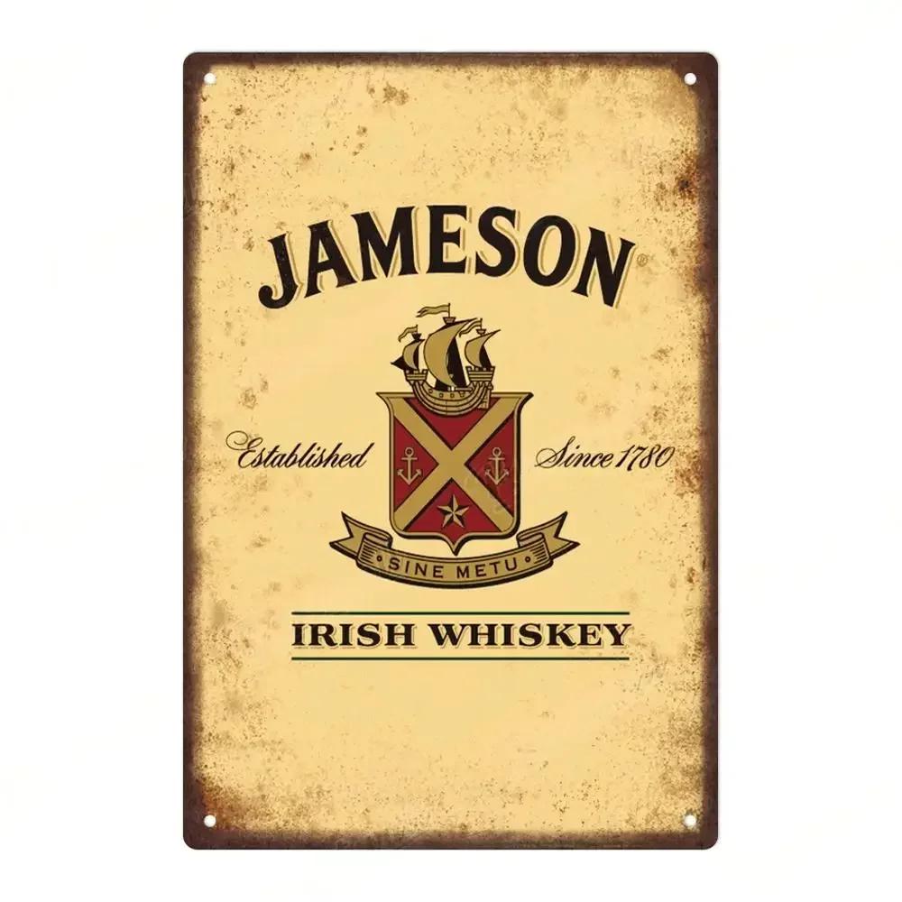 Ρετρό Μάρκα Μπύρας MALIBU Κρασί Μεταλλική Αφίσα Πλάκα Ουίσκι Vintage Μεταλλική Πινακίδα Τοίχου Για Pub Club Bar Ανδρική Σπηλιά Διακοσμητικές Πλάκες De