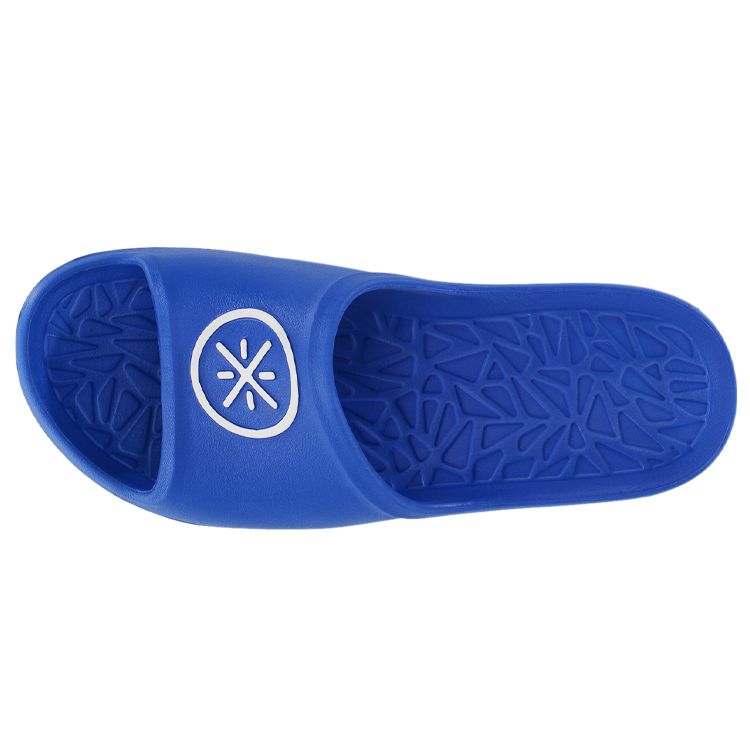 Li Ning Wade Slide Lightweight Shock Absorbing Breathable Rubber Sole EVA Silent Slide Sandals Men Sandals Blue ABTL001-1
