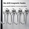 1/2pcs Wholesale Extra Strong Magnets with Hook for Hanging Magnetic Hooks Heavy Duty Neodymium Rare Earth Magnetic Hangers