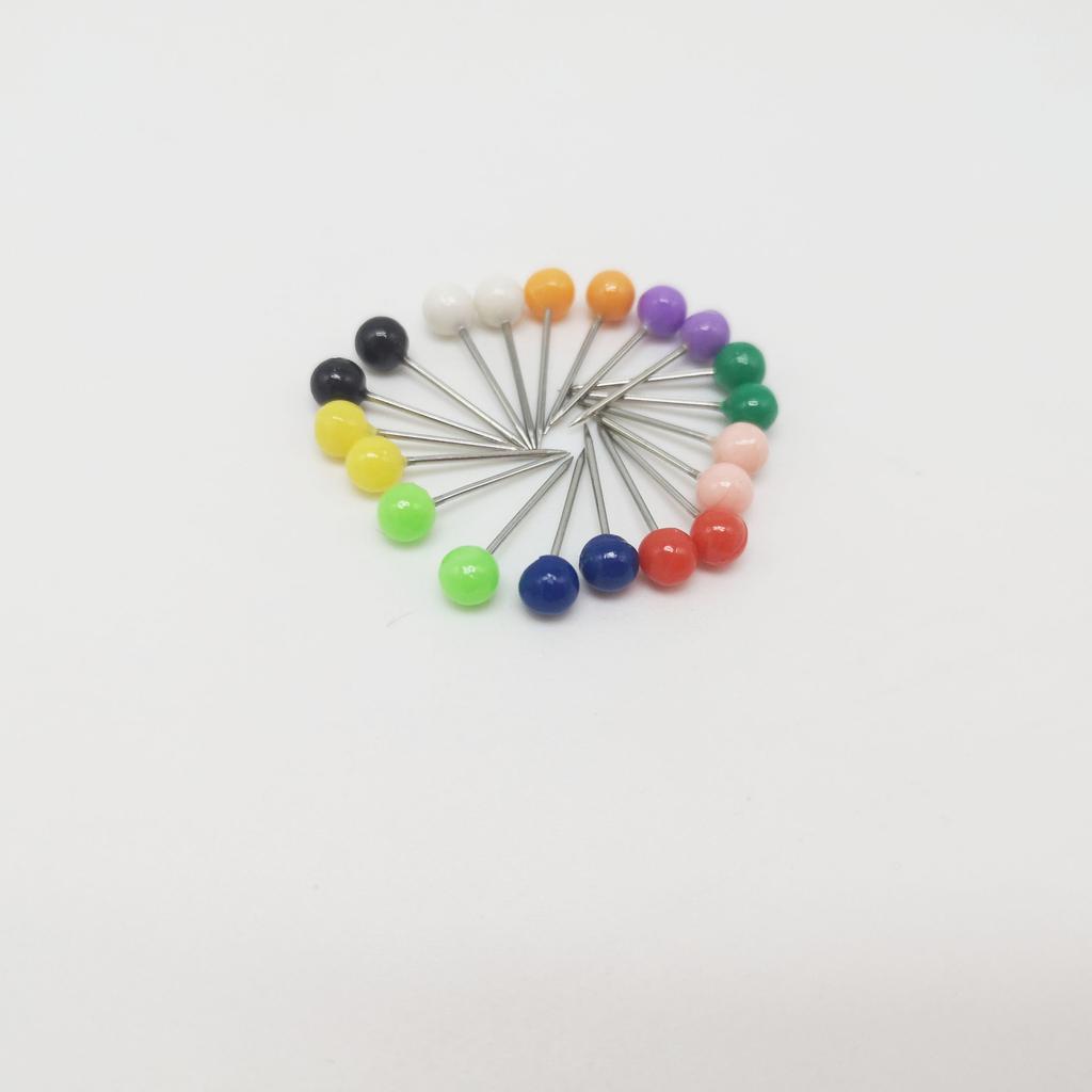 500Pcs Multi-Color Round Head Push Pins Map Tacks for Cork Board Office School DIY Crafts