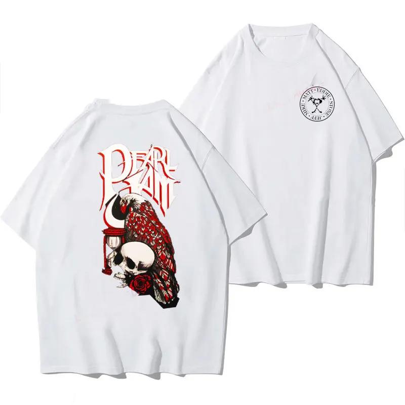 

Women s Cool Alive Pearls Jam T Shirts Music Band Clothing Short Sleeve Crewneck Tops 3XL